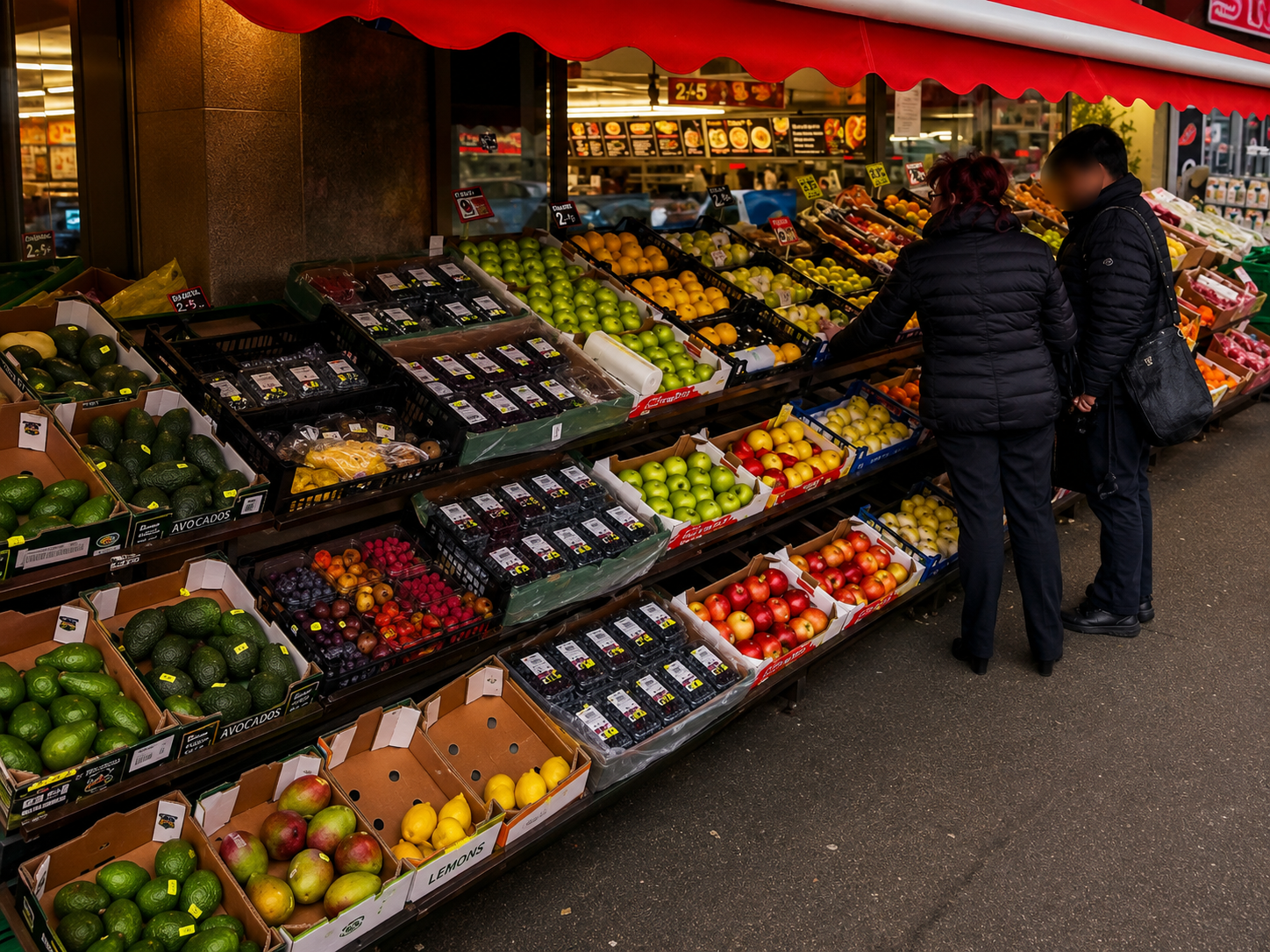 Frische Früchte und Gemüse im Frischemarkt von Halk Pazari